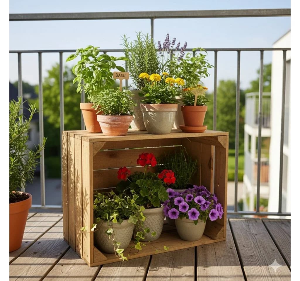 Teramico Vintage Obstkiste Massivholz Naturgebraucht