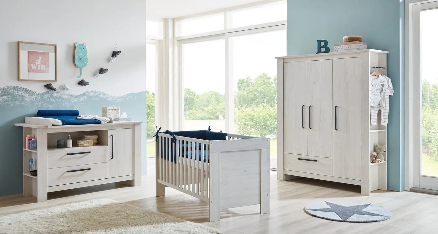 Arthur Berndt Babybett Til Weiß Nordic Wood 4-fach verstellbar