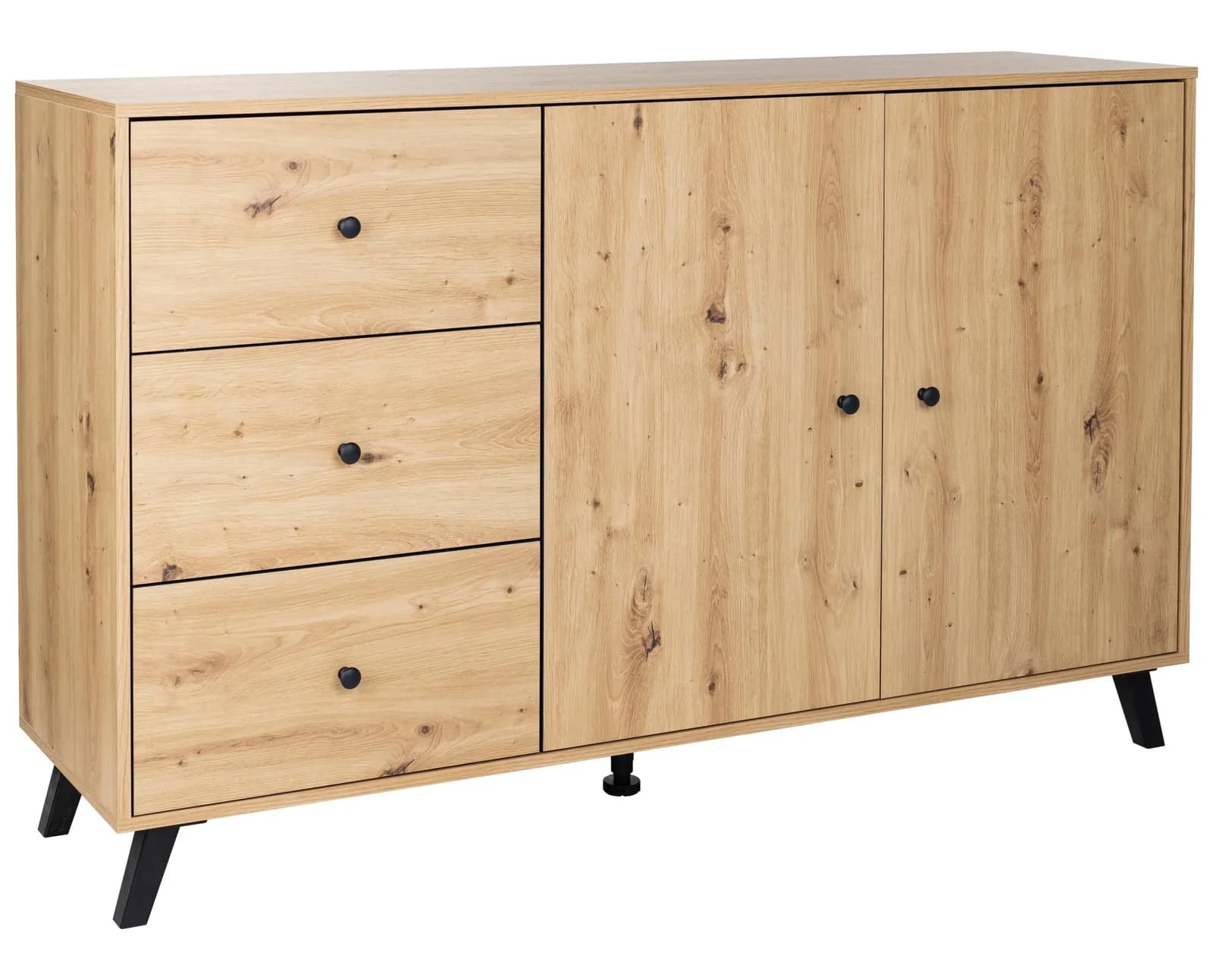 HOME AFFAIRE Berlin 40 AO Kombikommode Braun Schwarz