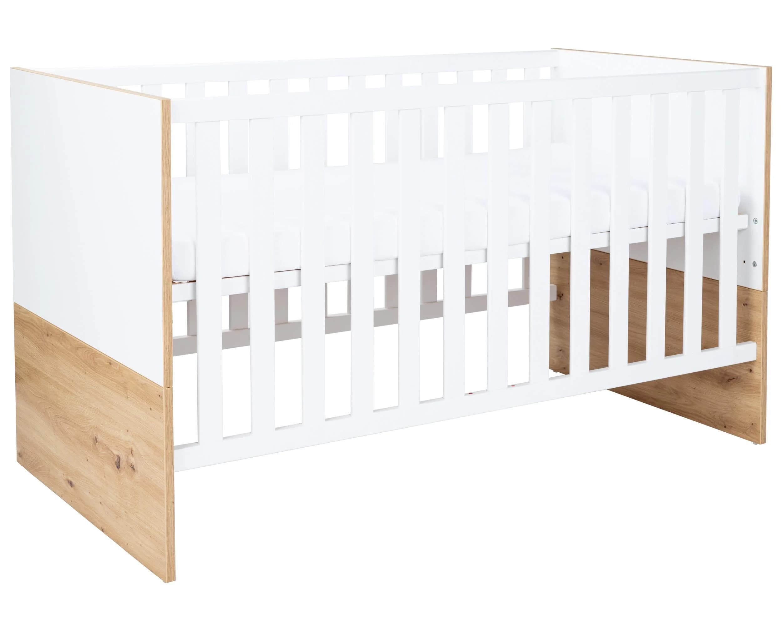 Arthur Berndt Babybett Maxim Weiß Braun 70x140 cm