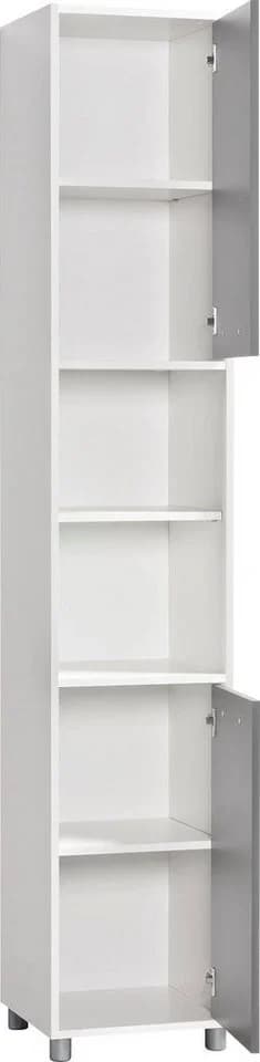 PROCONTOUR Hochschrank Betty Weiß/Anthrazit 6 Fächer