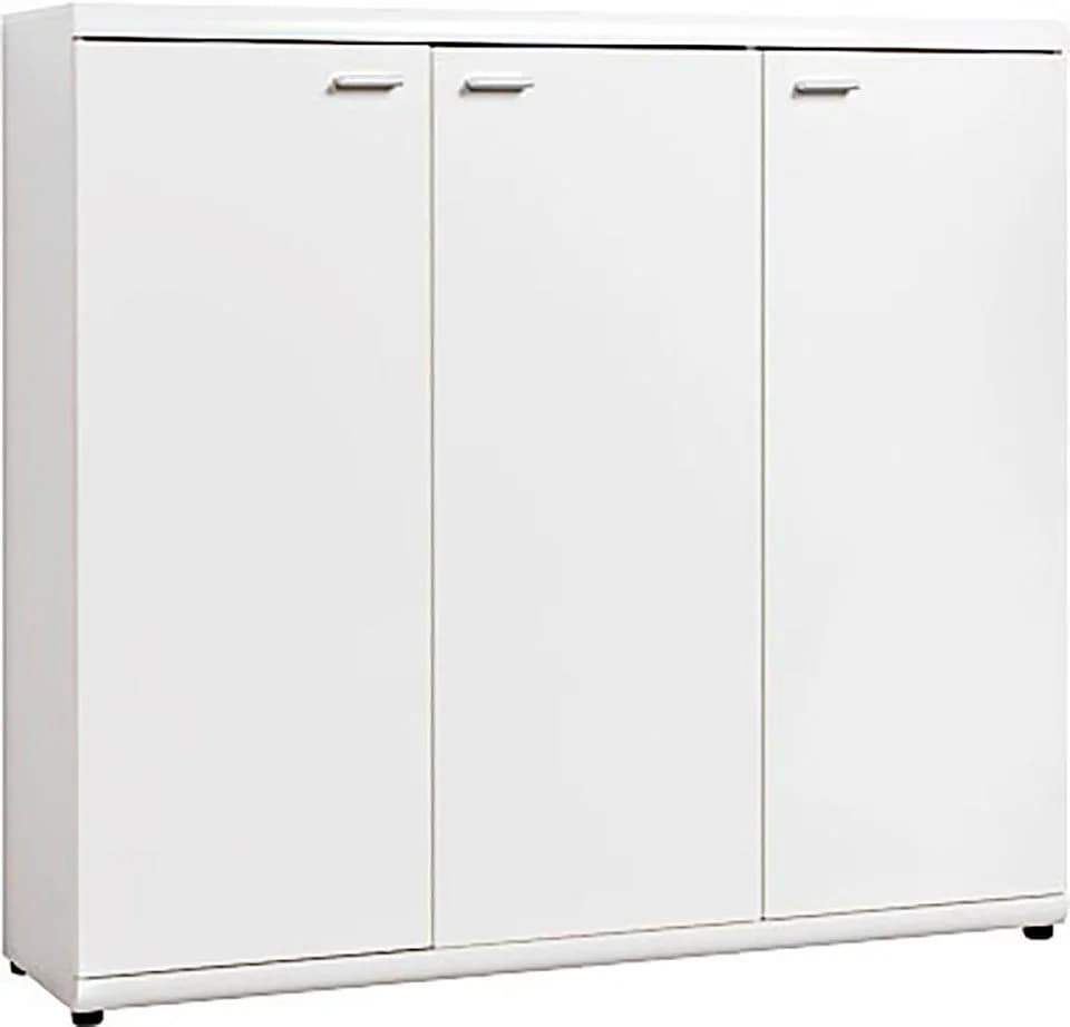 PROCONTOUR Kommode Sun Weiß 3-Türer mit verstellbaren Böden