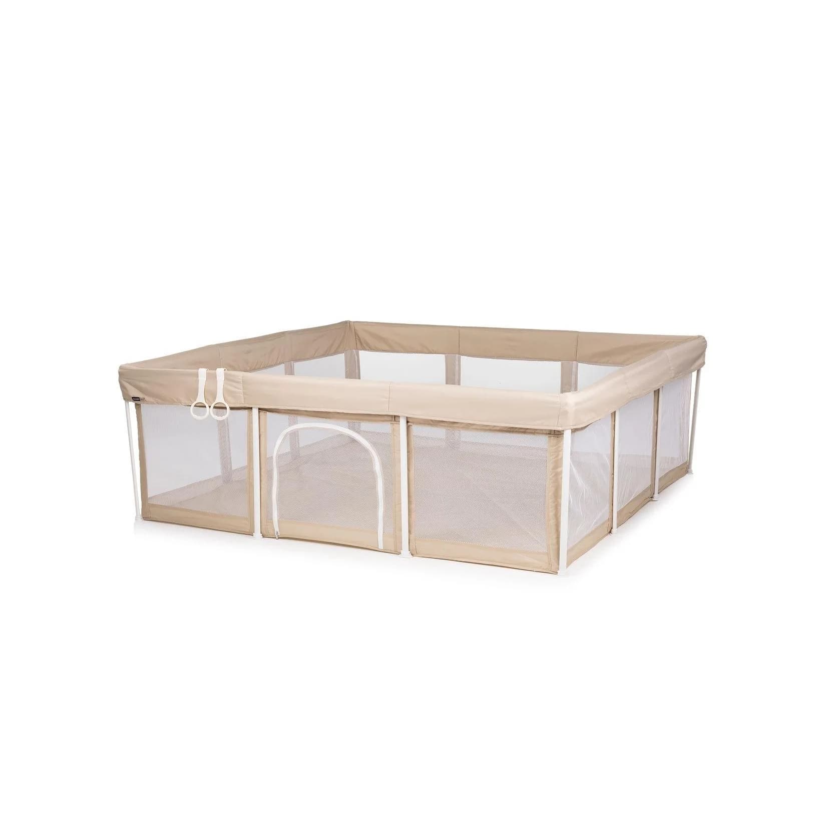 Chipolino Laufstall Easy Set mit Spielmatte und Aufbewahrungstasche Beige