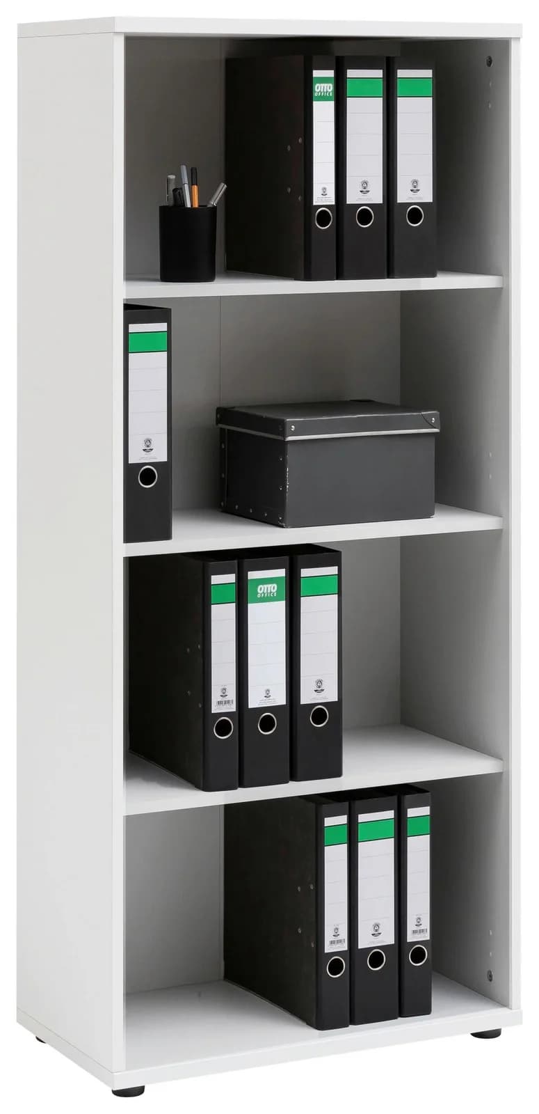 SCHILDMEYER Aktenregal Serie 200 Weiß Schwarz FSC