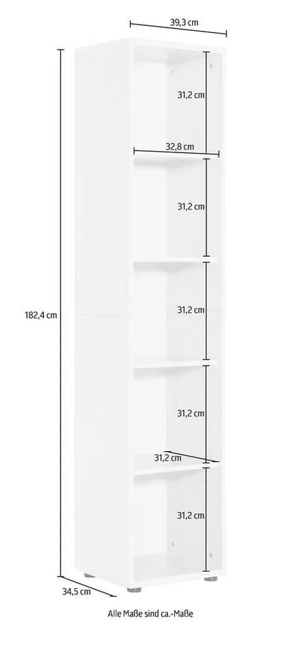 SCHILDMEYER Aktenregal Serie 200 Weiß FSC-zertifiziert
