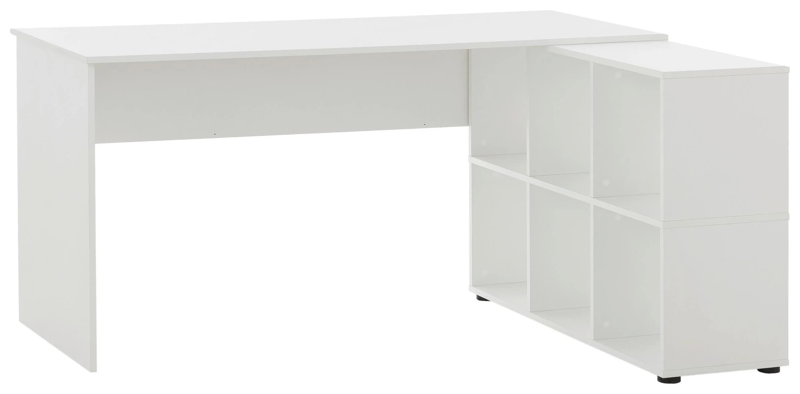 SCHILDMEYER Regal-Schreibtisch Serie 400 Weiß Matt