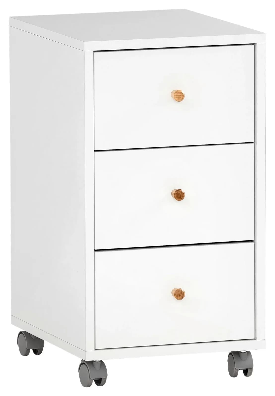 SCHILDMEYER Rollcontainer Serie 500 Weiß mit 3 Schubladen