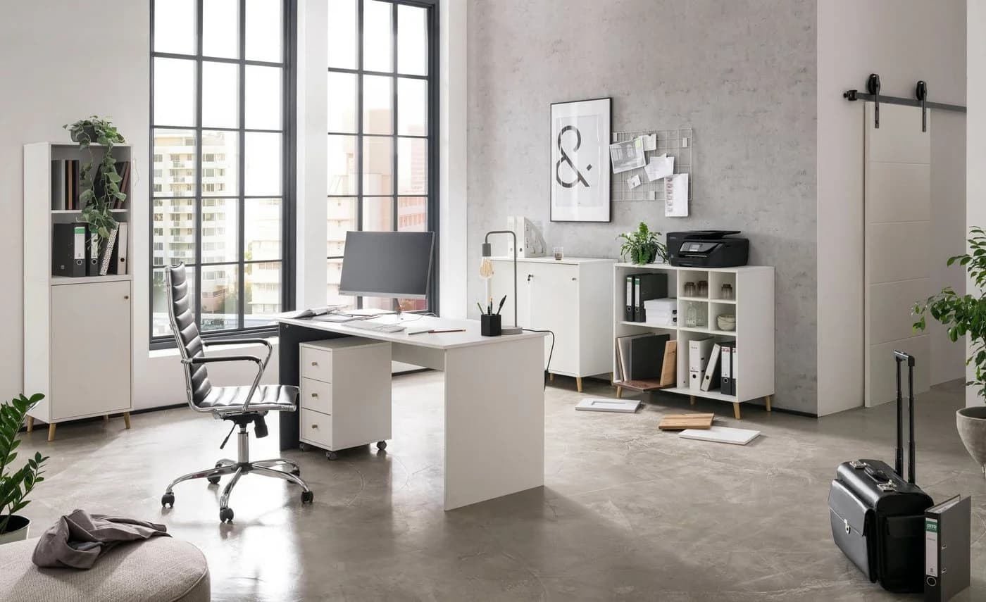 Schildmeyer Schreibtisch Serie 500 Weiß Modern