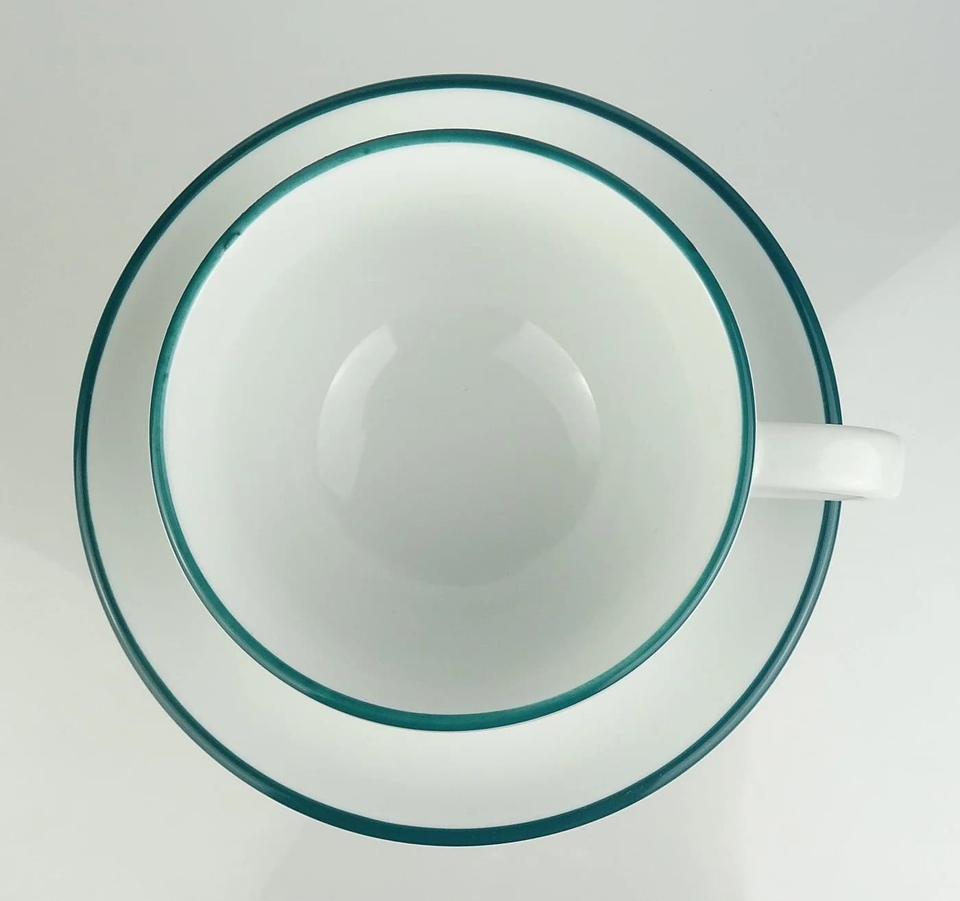 Ancap Cappuccinotasse Verona Hartporzellan Blaugrün 240ml