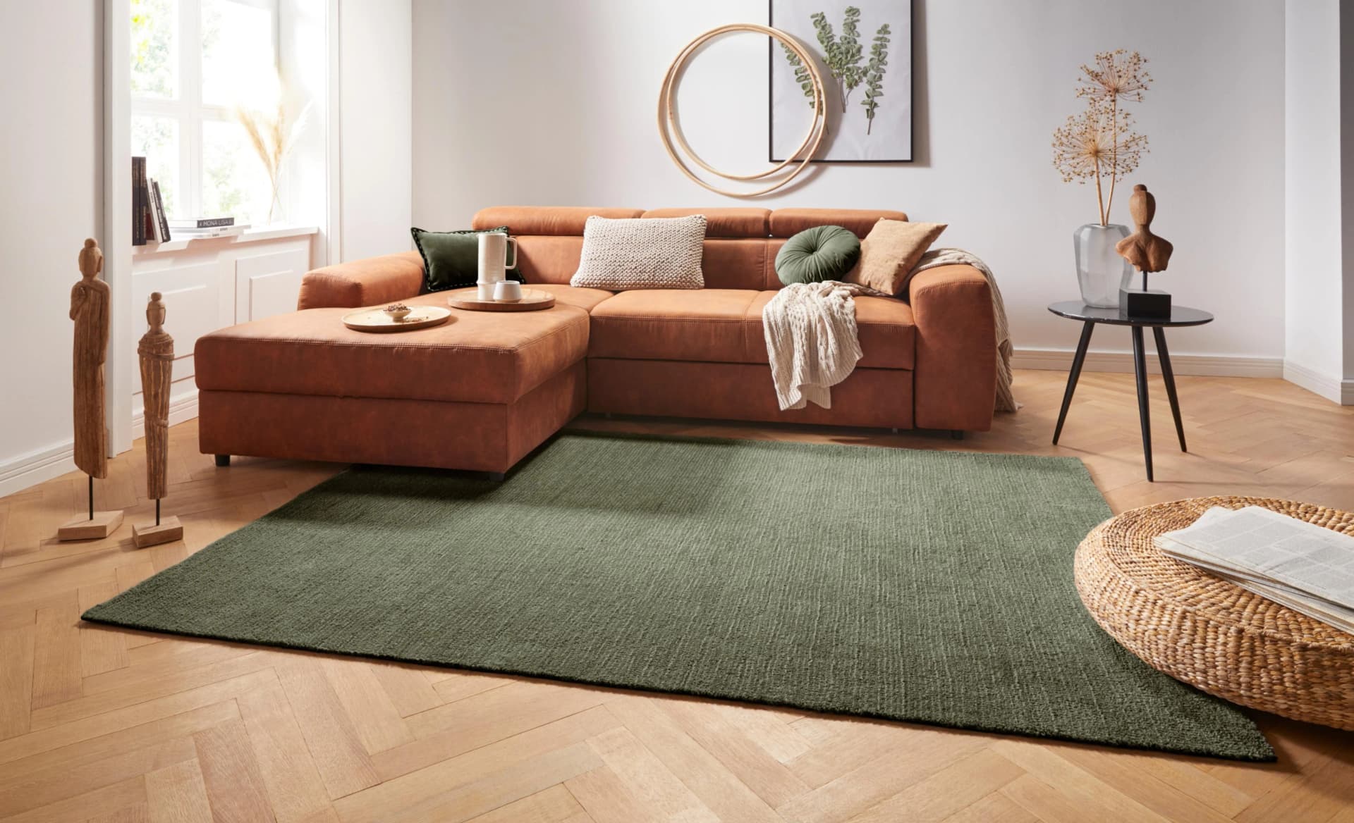 Hanse Home Supersoft Teppich Grün Kurzflor