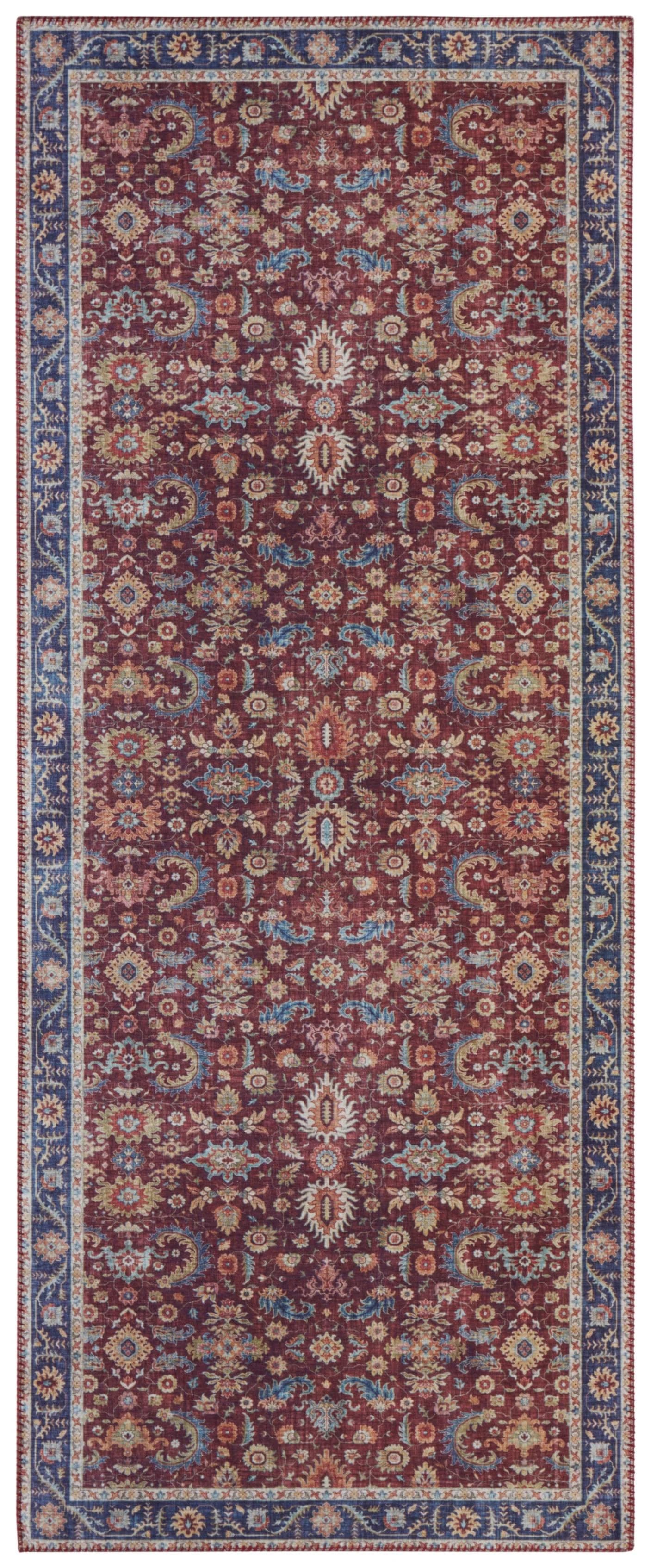 NORTHRUGS Teppich Vivana Orientalisch Vintage Bordeaux Rot