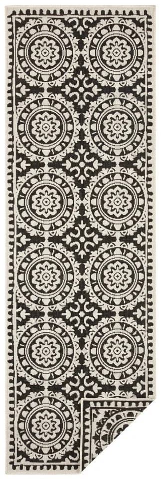 HANSE HOME Läufer Jardin Schwarz Creme 80x250cm Polypropylen