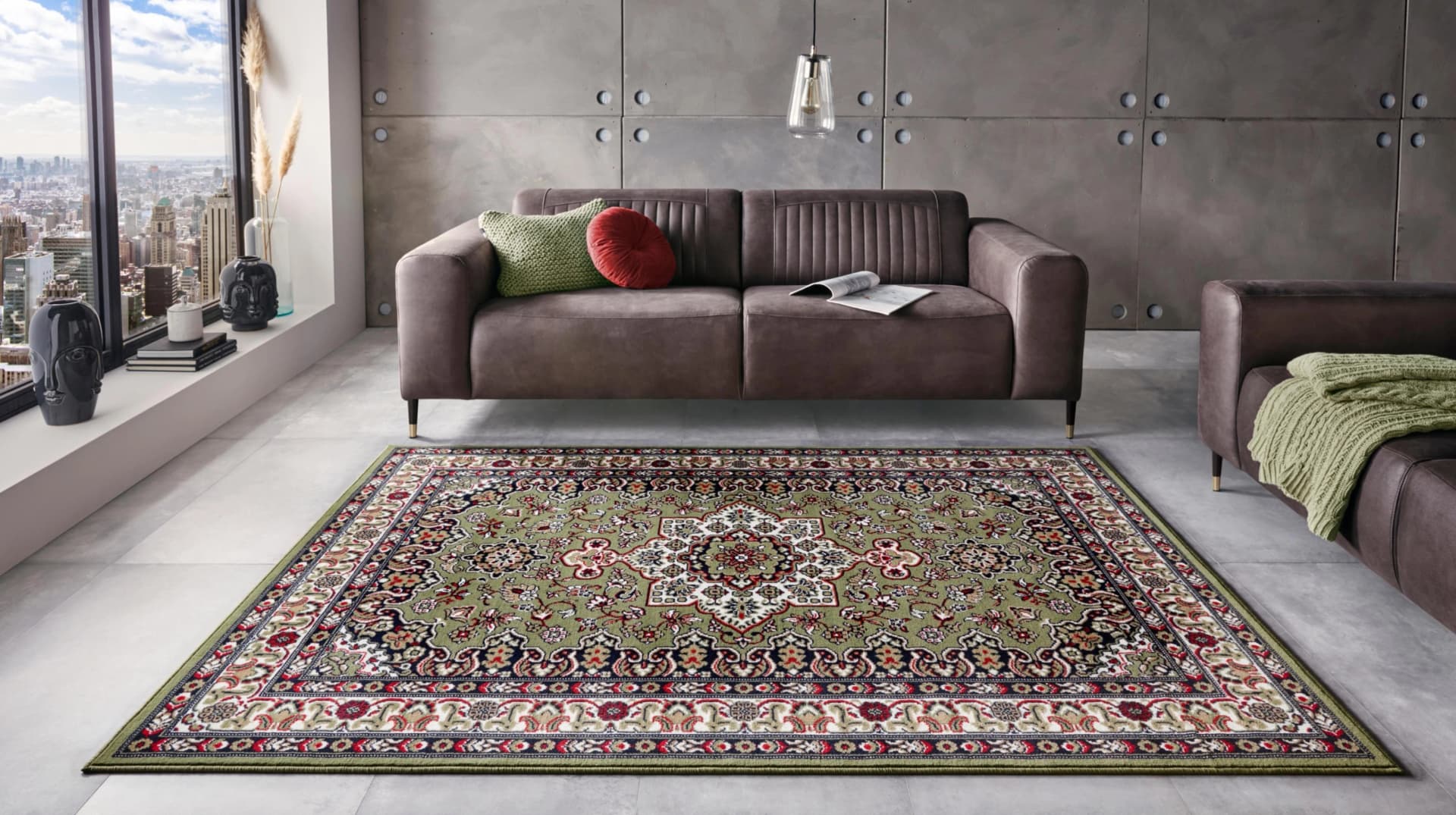 HANSE Home Teppich Parun Täbriz, Rechteckig, Kurzflor, Orient, Läufer, Vintage