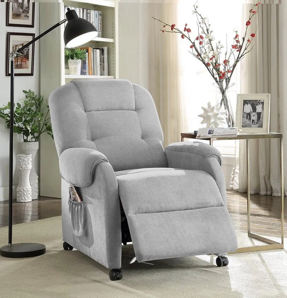 ATLANTIC HOME COLLECTION Relaxsessel Tobi Grau mit Relaxfunktion