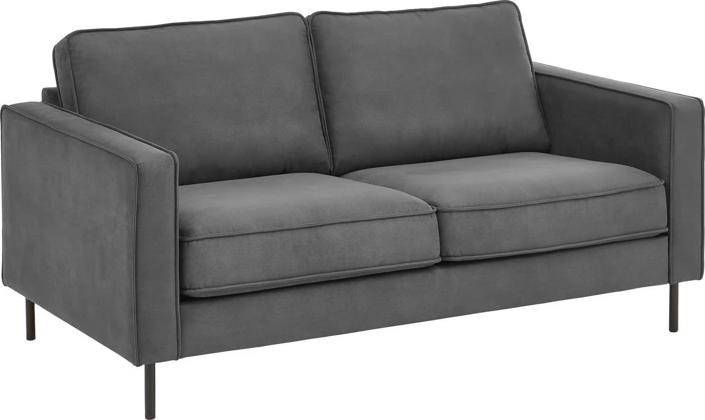 ATLANTIC HOME COLLECTION 2-Sitzer Sofa Weston Grau Skandinavisch