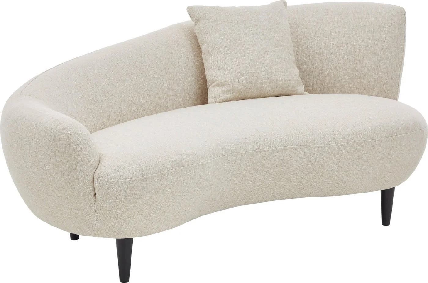 ATLANTIC HOME COLLECTION Chaiselongue Olivia Nierenform Creme