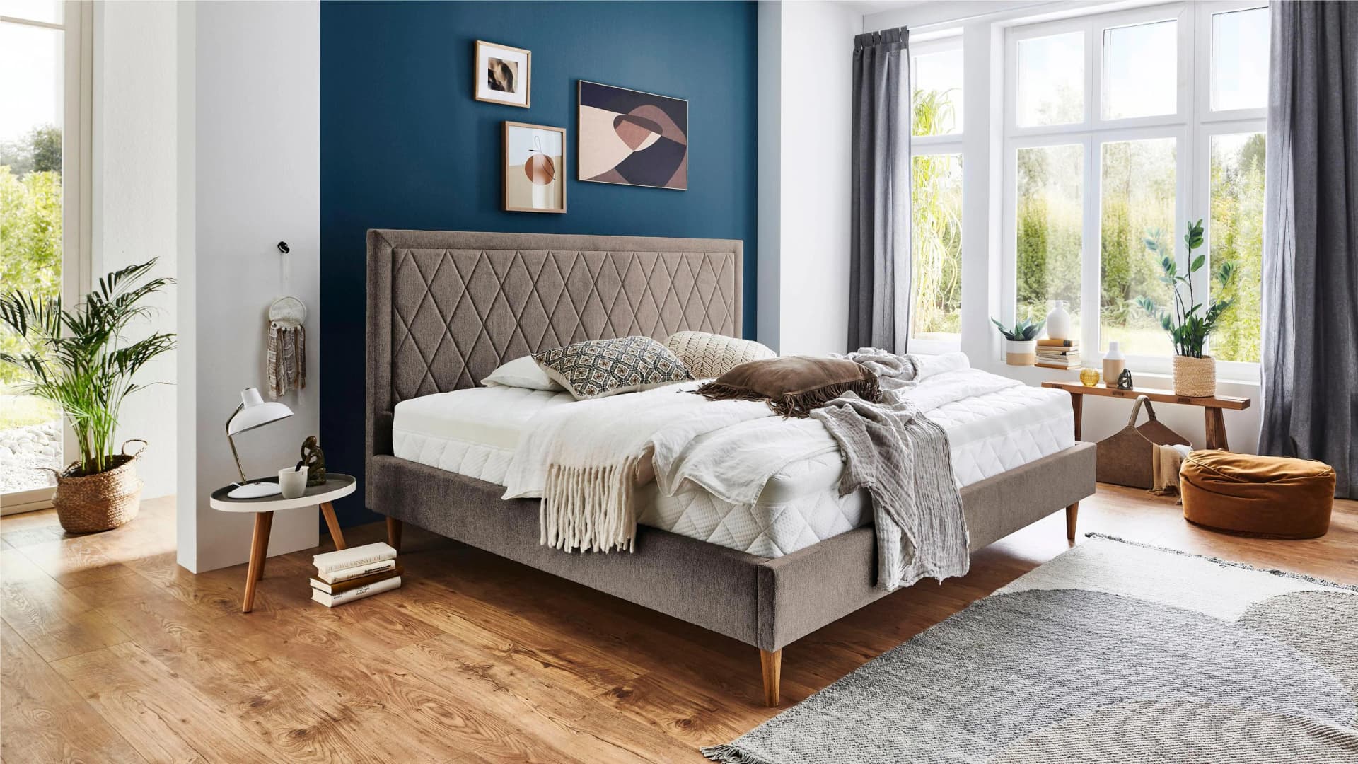 Polsterbett "Paulin" Braun Atlantic Home Collection
