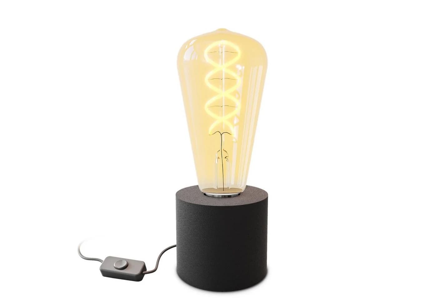 SSC-LUXon LED Tisch- & Wandlampe NAMBI Schwarz Industrial Retro
