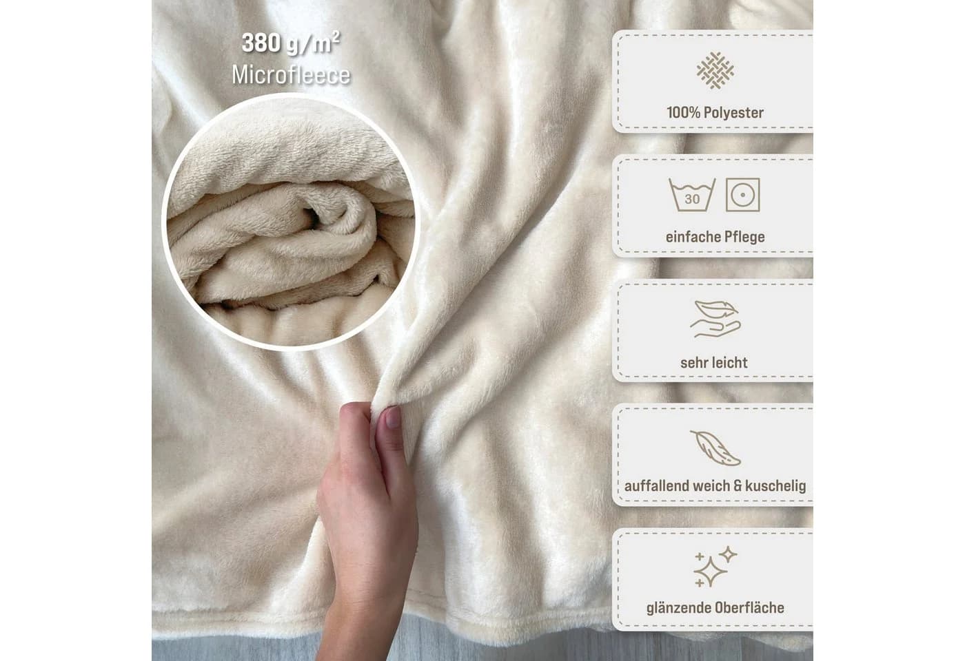 Hoodie Decke Personalisiert Sherpa mit Ärmeln - my STITCHERY