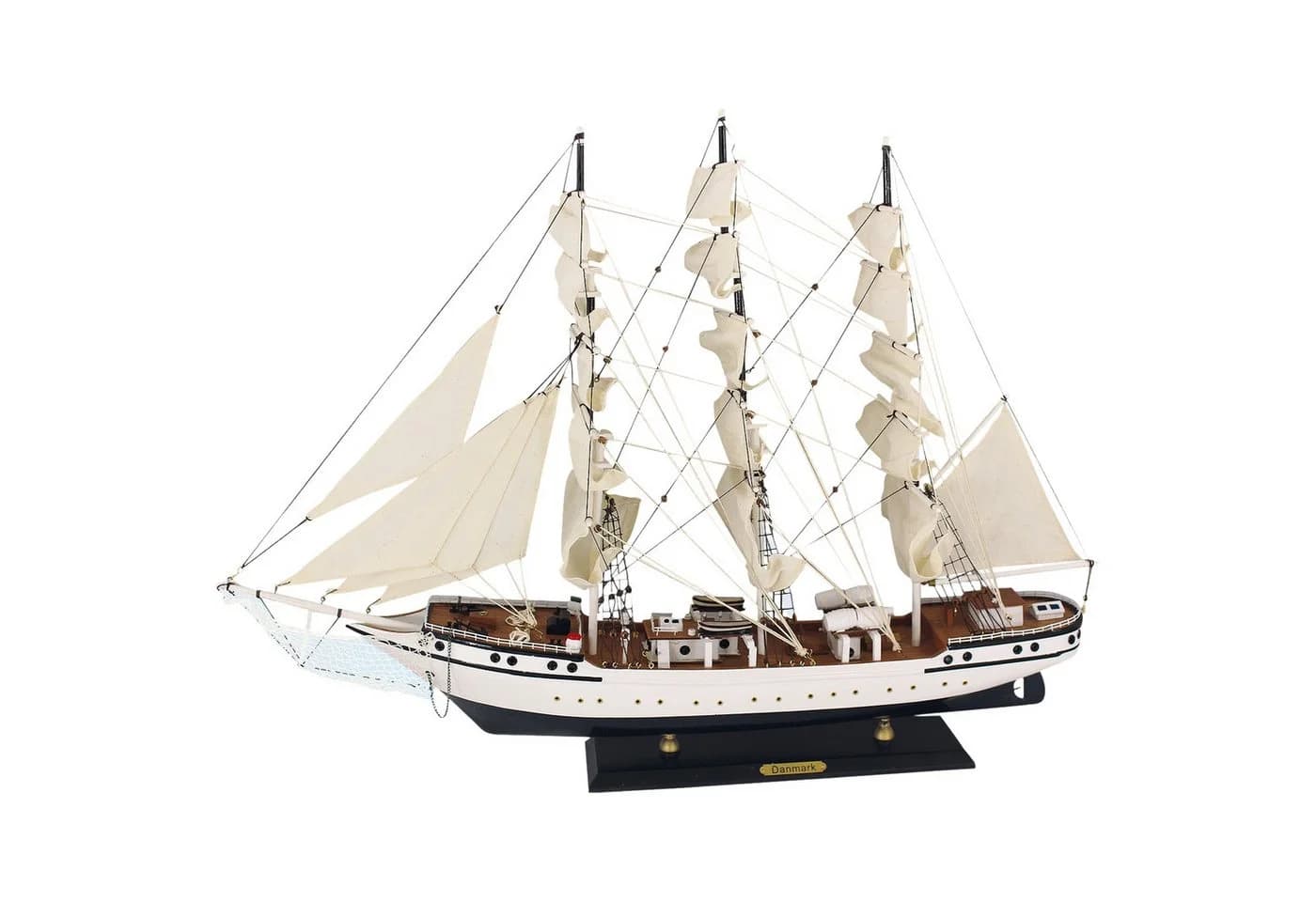 Aubaho Segelschiff Danmark Modellschiff Holz