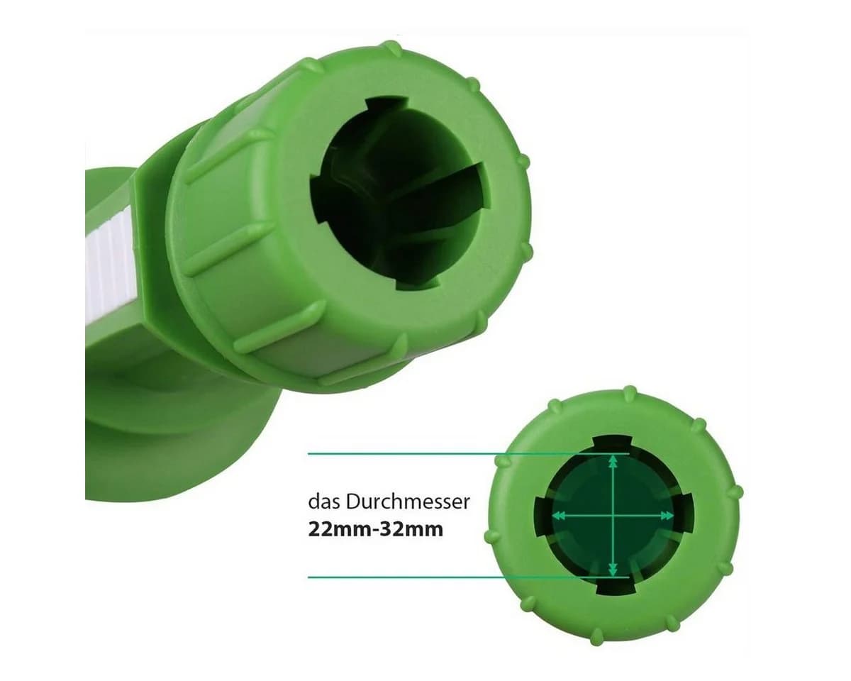 Sekey Sonnenschirmhalter Bodendübel mit Haken, für Stöcke bis Ø 32 mm, Grün/Weiß