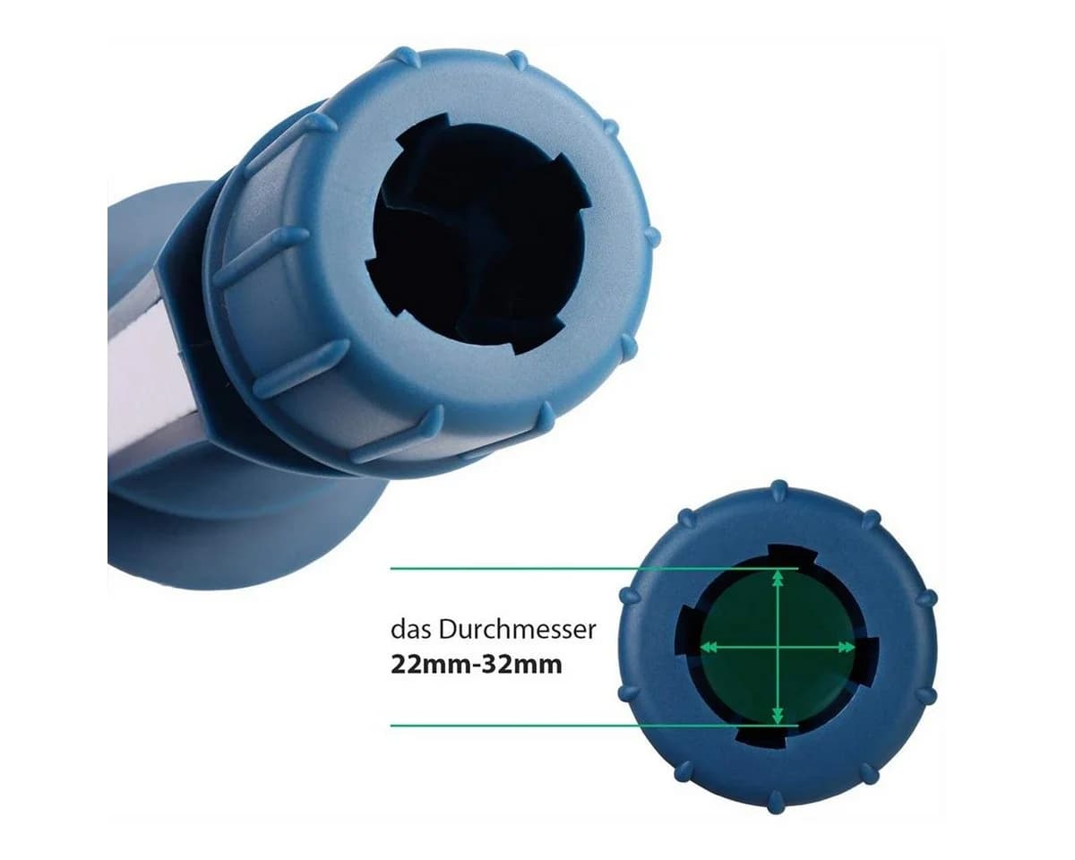 Sekey Sonnenschirmhalter Blau/Weiß PVC mit Haken