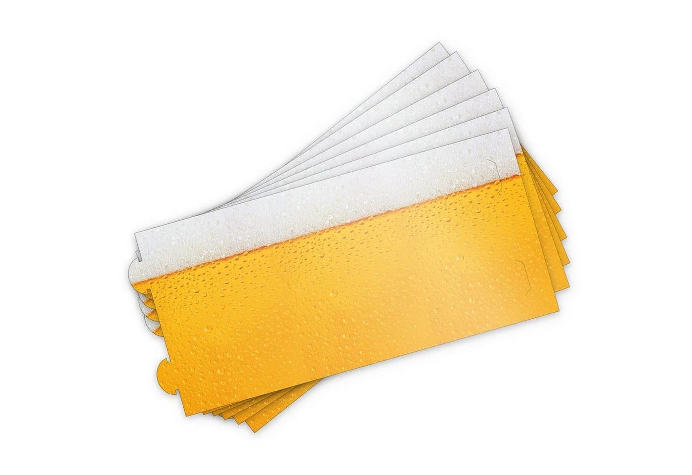 itenga 6x Windlichter Bierglas Rustikal Transparent