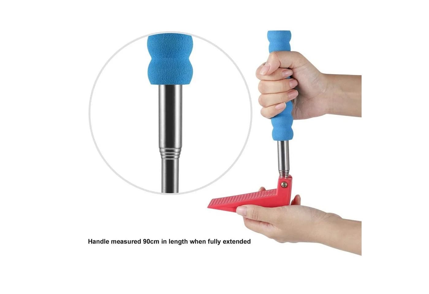 Remedic Türstopper mit Teleskopgriff 90 cm Rot-Blau