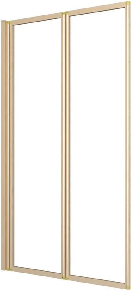 Badewannenaufsatz MARWELL Double Gold - Duschwand 120x70cm