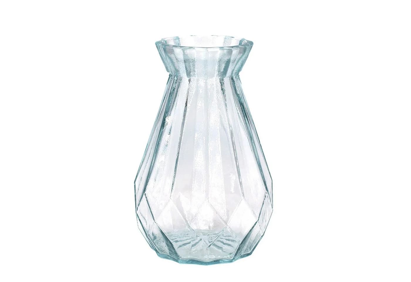 Creativery Dekovase Glas Diamant Muster 14cm 4 Stück