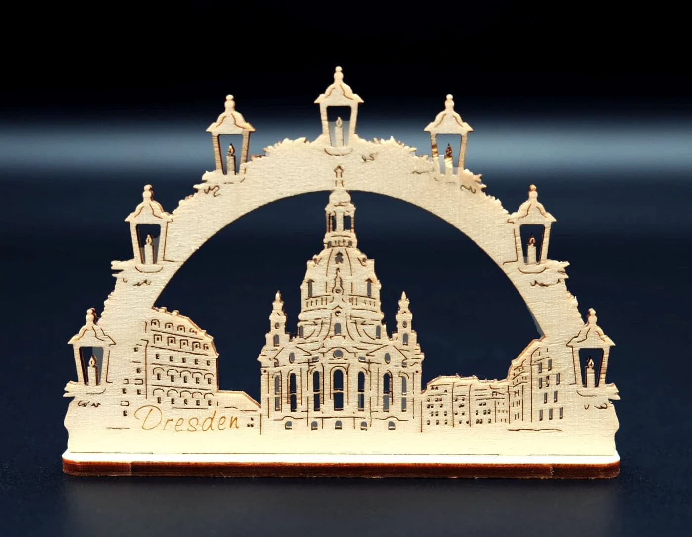 DeColibri Schwibbogen Dresdner Frauenkirche 15 cm
