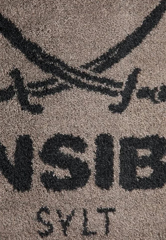 Sansibar Sylt Badteppich Hochflor Taupe/Anthrazit