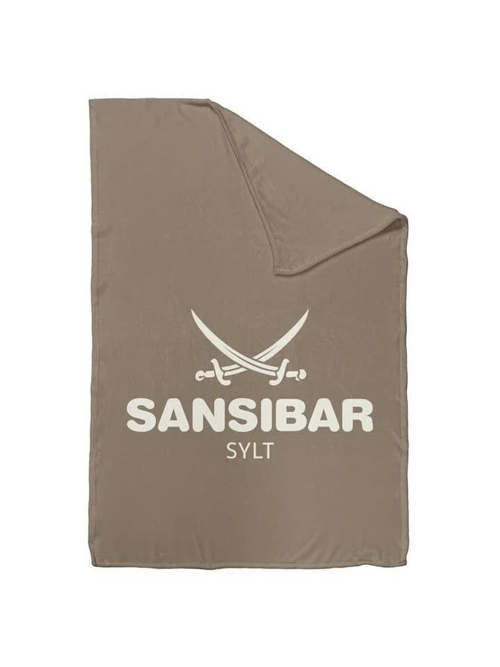 Sansibar Sylt Wohndecke Kuscheldecke Beige Polyester 150x200 cm