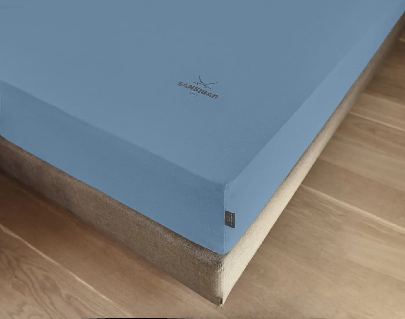 Sansibar Sylt Spannbettlaken Jersey Blau Premium Qualität
