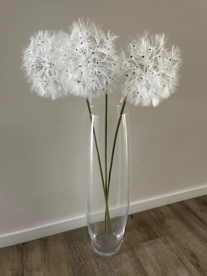 2474U Kunstzweig Löwenzahnzweig Pusteblume Biegsamer Stiel