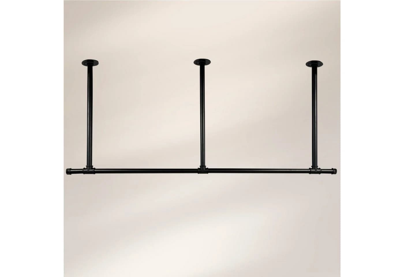 RSR Hangers Wandgarderobe Schwarz Industrieller Loftstil