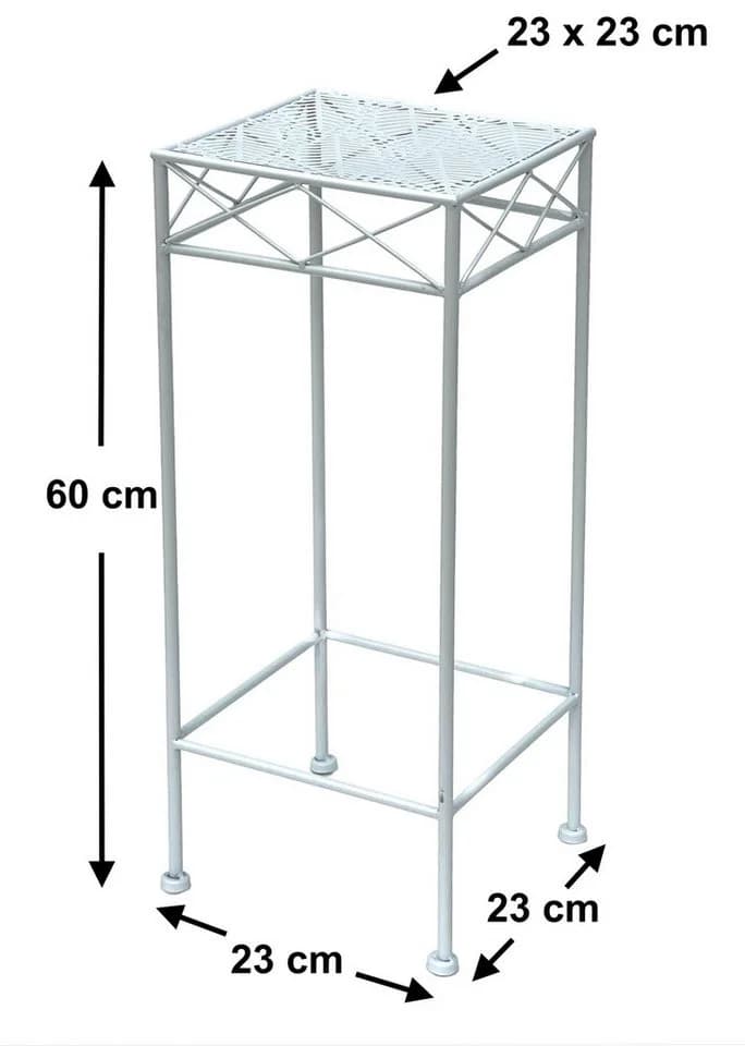 DanDiBo Blumenhocker Weiß Metall Dekorative Verzierung