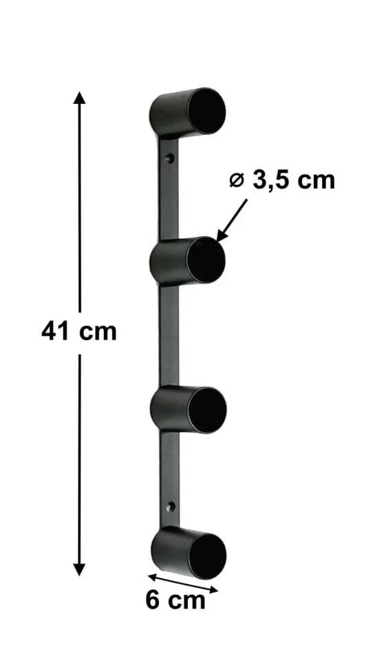 DanDiBo Toilettenpapierhalter Schwarz Metall Unsichtbar Wandhalterung