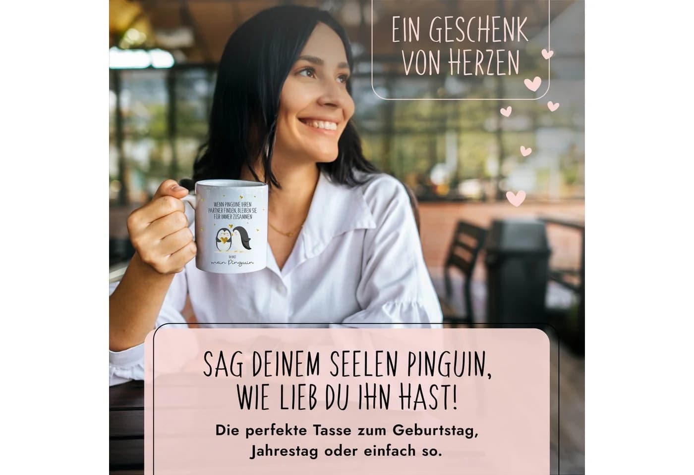 Amari Tasse Pinguin Motiv „Du bist mein Pinguin“ Nr. 24