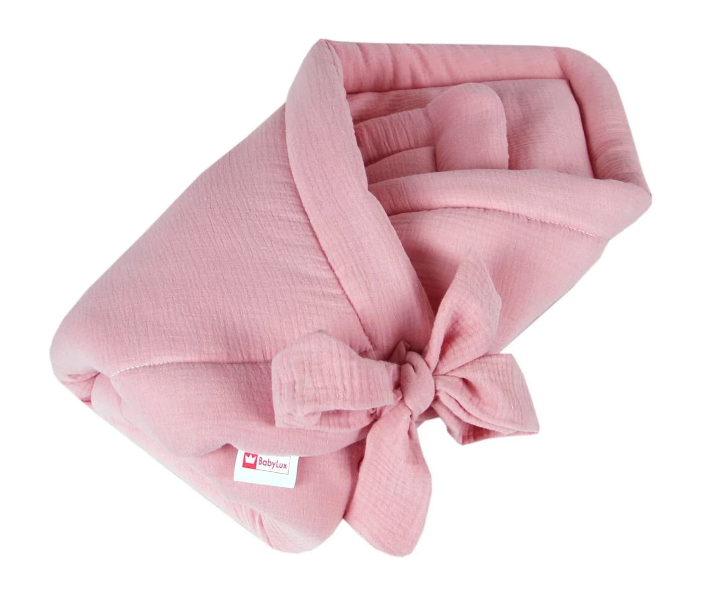 BabyLux Einschlagdecke Musselin Rosa Babyhörnchen