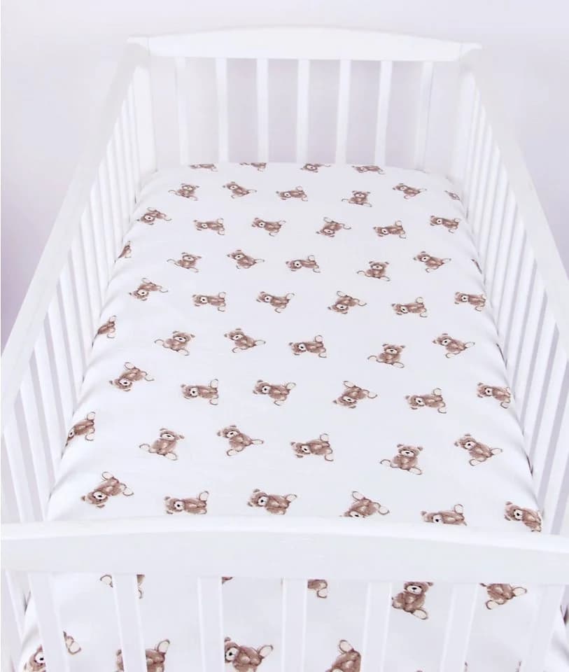 BabyLux Spannbettlaken Musselin Grün 70x140 cm