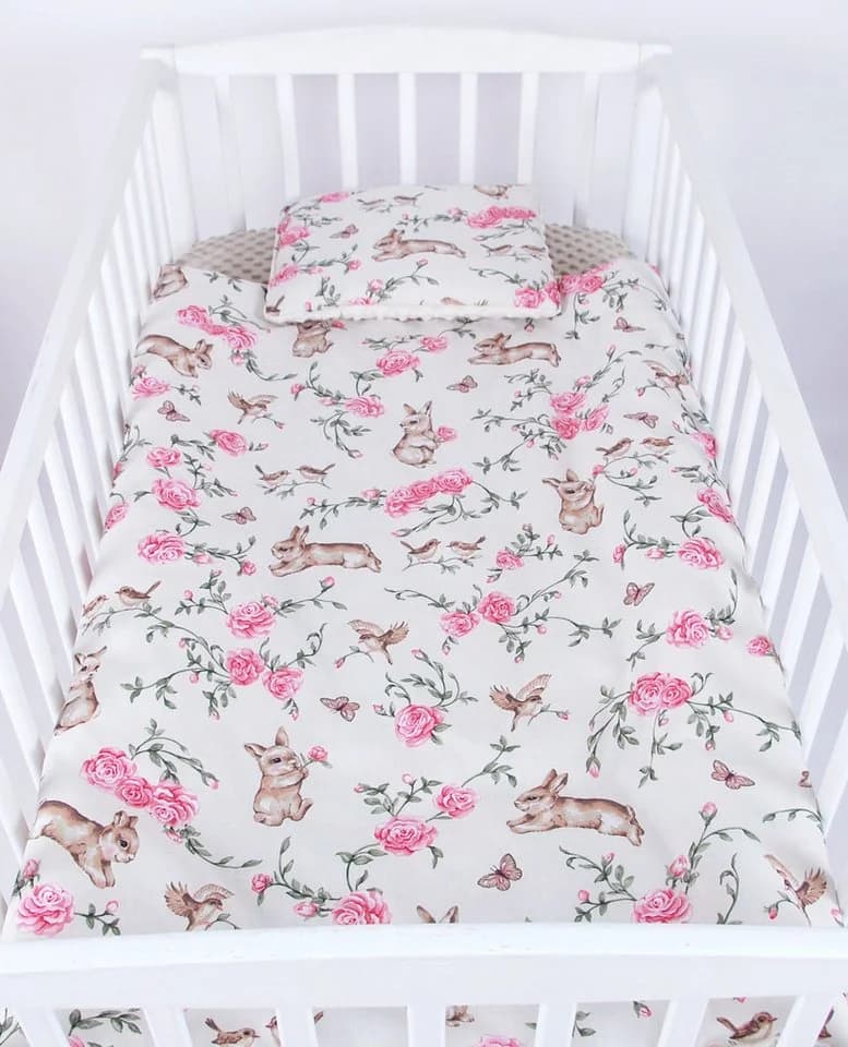 BabyLux Babydecke Minky Kuscheldecke mit Kissen