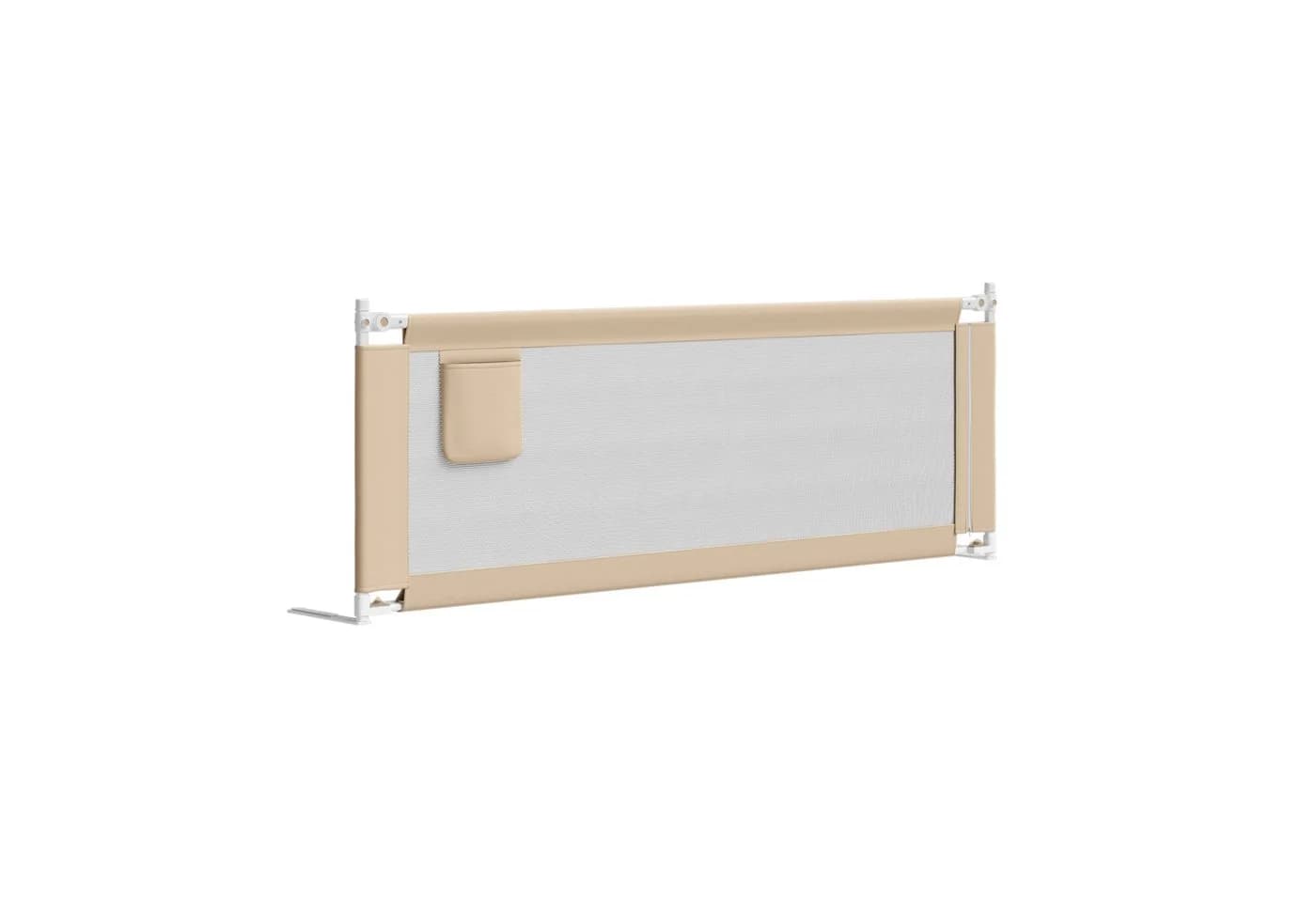 Bellabino Bettschutzgitter Drina Beige höhenverstellbar mit Sicherheitsgurt