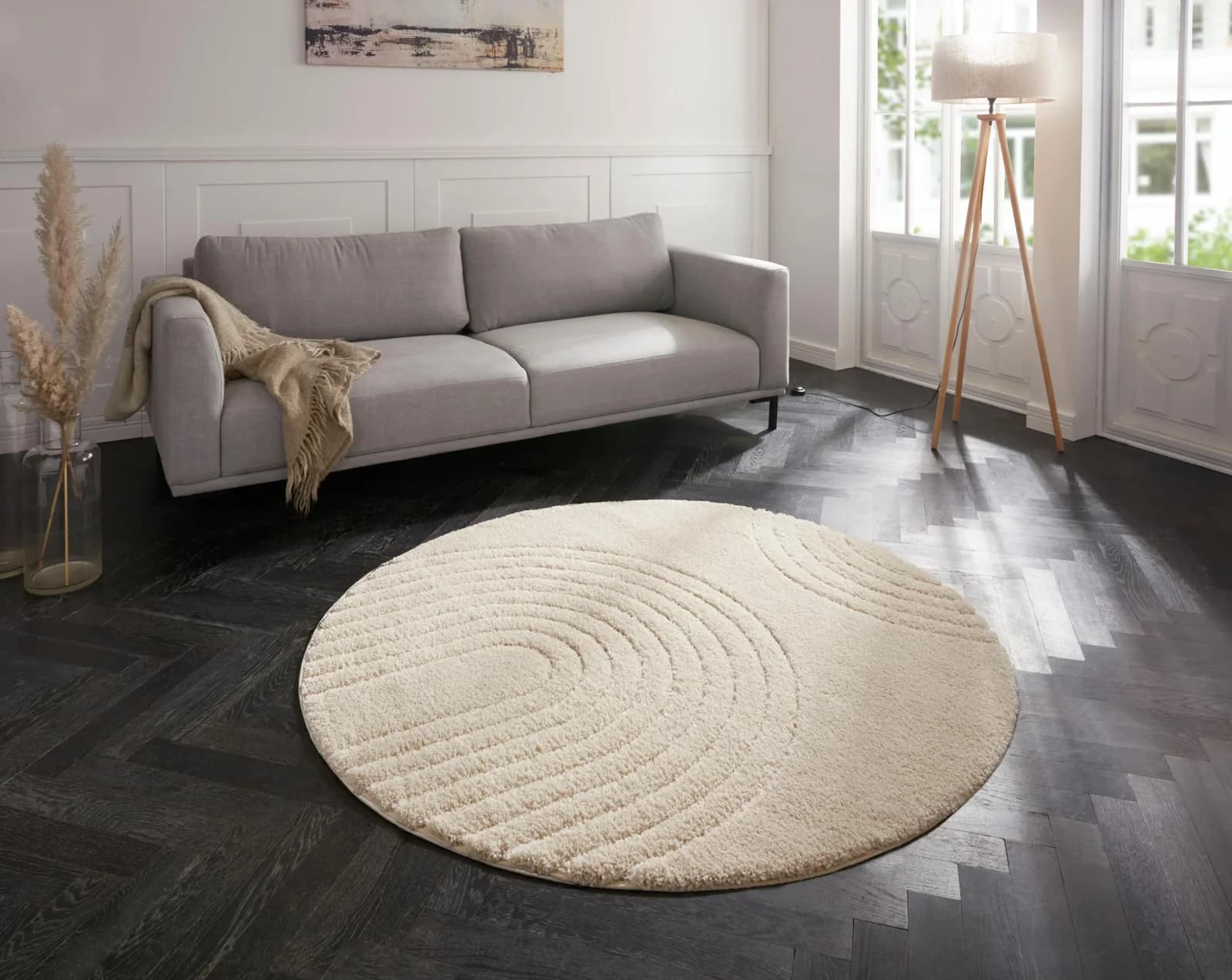 Hanse Home Teppich Fergus Rund Beige Polypropylen