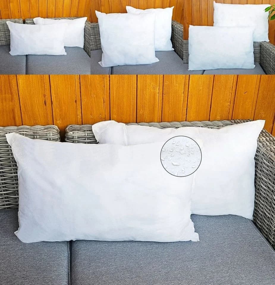 JACK Dekokissen 2x Innenkissen Kissenfüllung Wasserfest Polyester