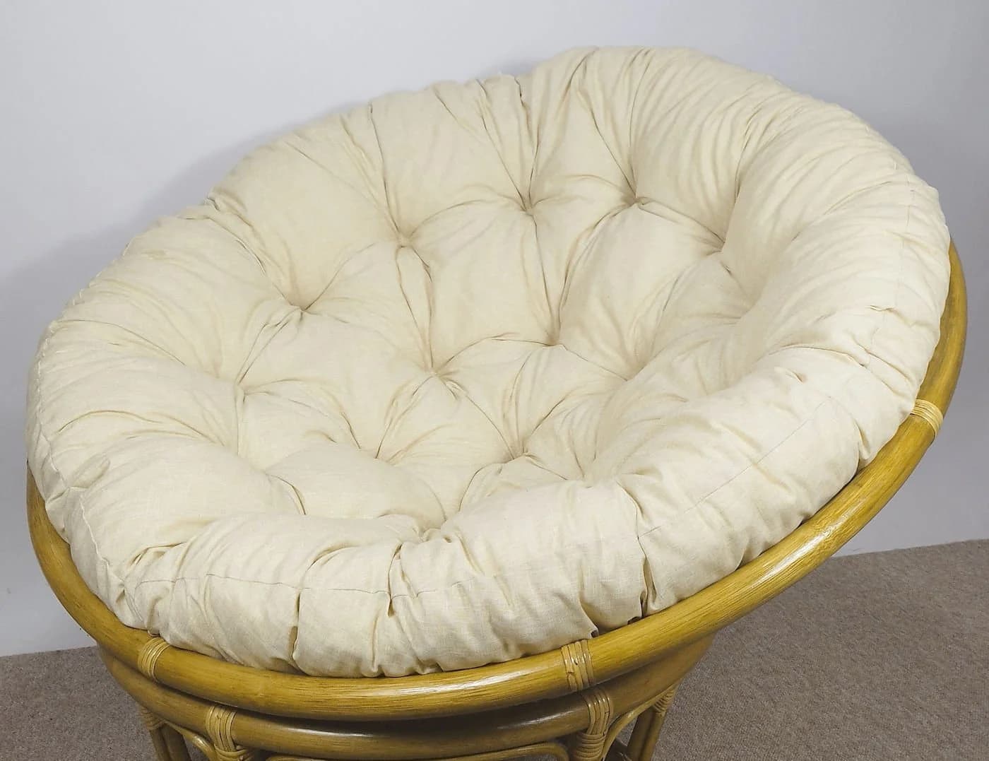 Rattani Sitzkissen Beige für Rattan Papasansessel - 100-120 cm