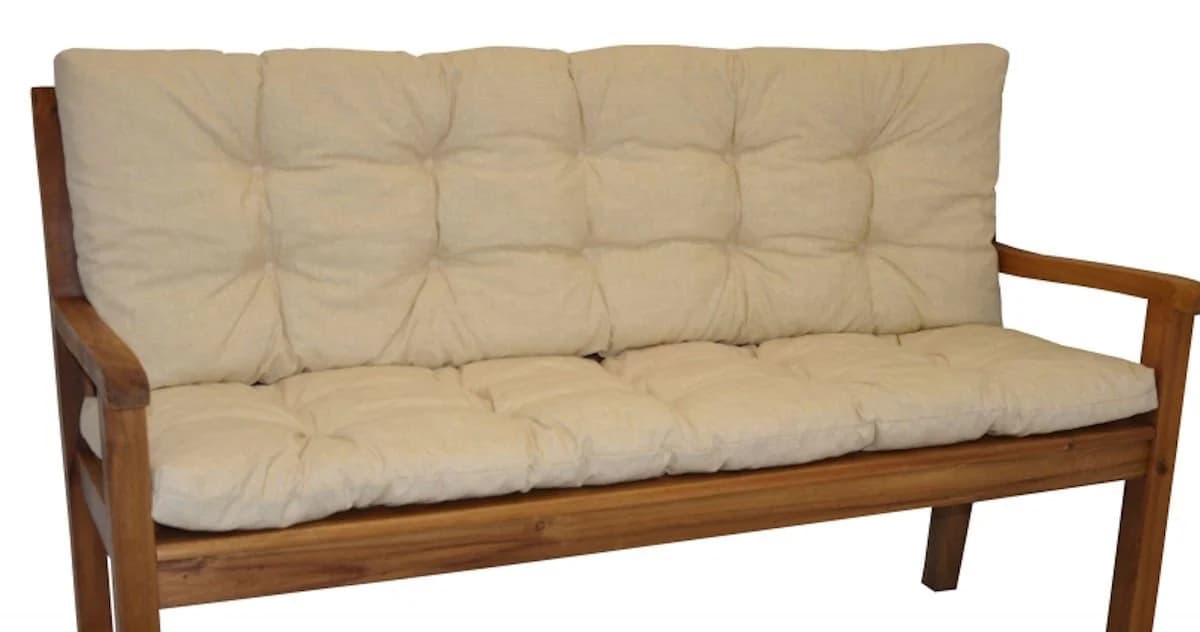 Rattani Bankauflage Kissen 120 cm Beige