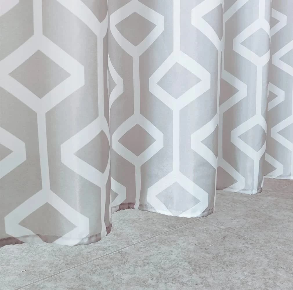 M&W Duschvorhang 180x200cm Polyester Schimmelresistent
