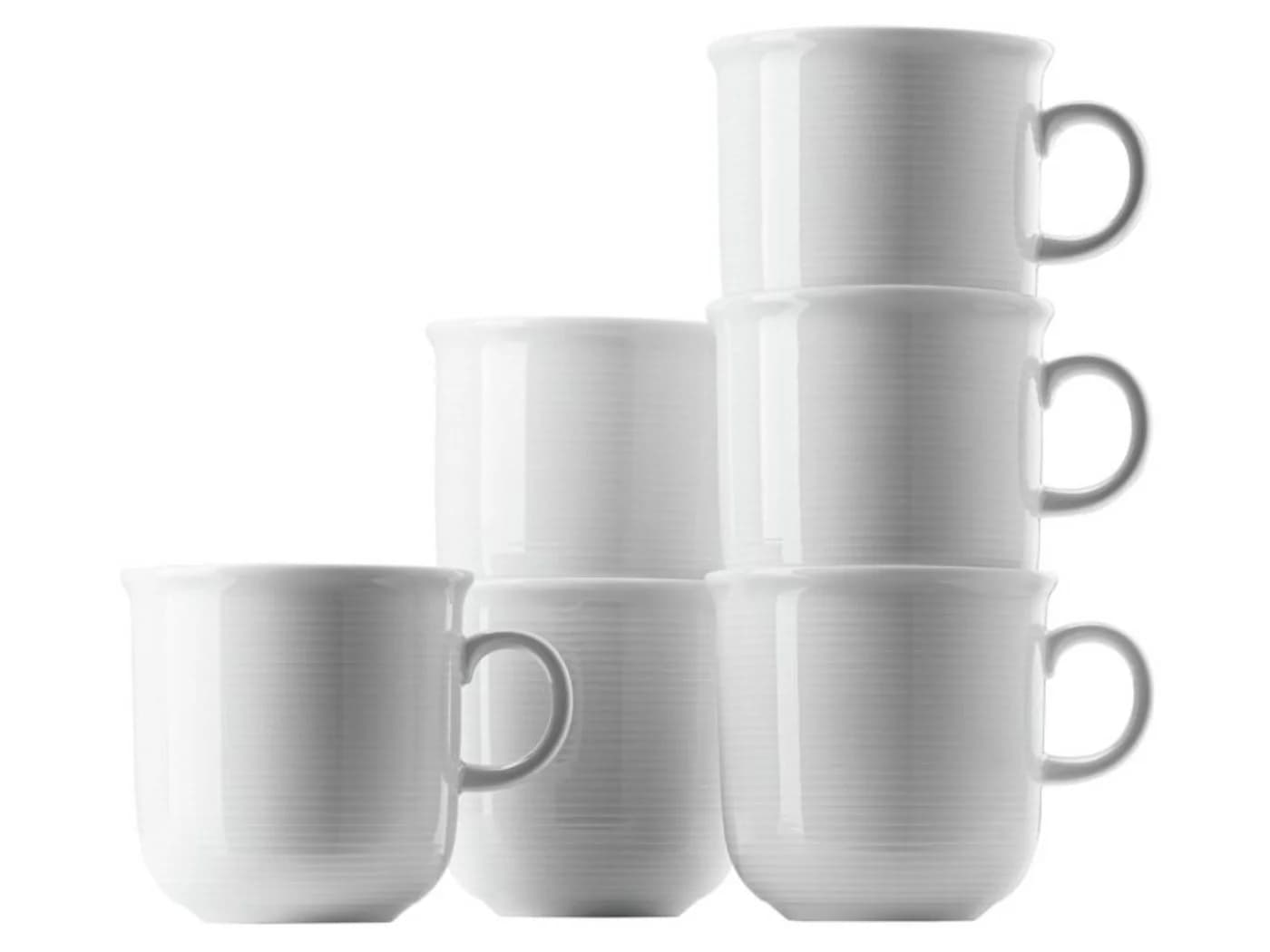 Thomas Porzellan Becher Trend Set 6-tlg. Weiß mit Henkel