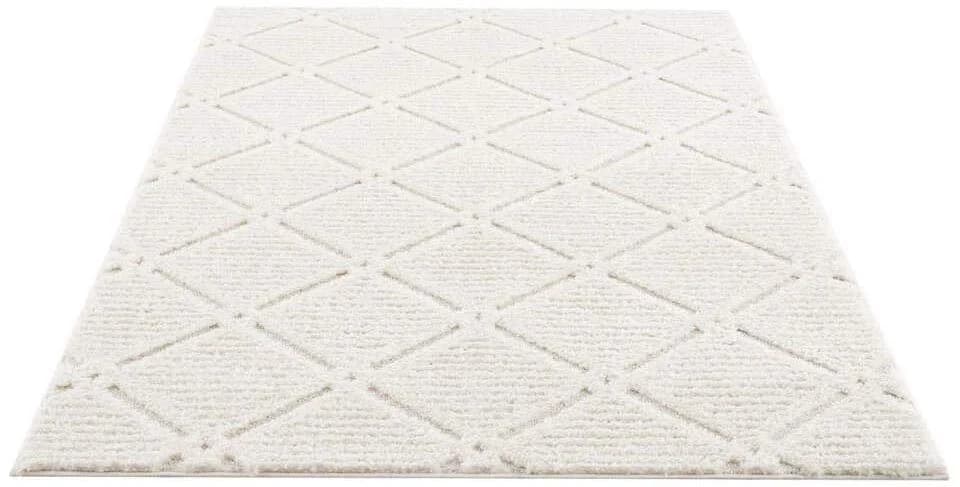 CARPET CITY Hochflor-Teppich Focus 2997 Beige Creme Hochtief-Muster